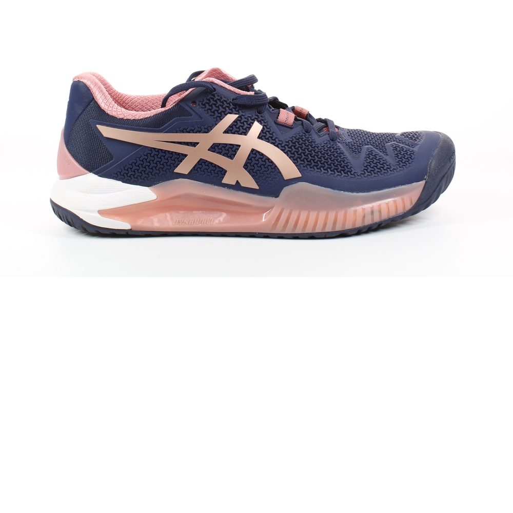 ASICS Womens Gel-Resolution 8 Peacoat/Rose Gold Tennis Shoes Size 8